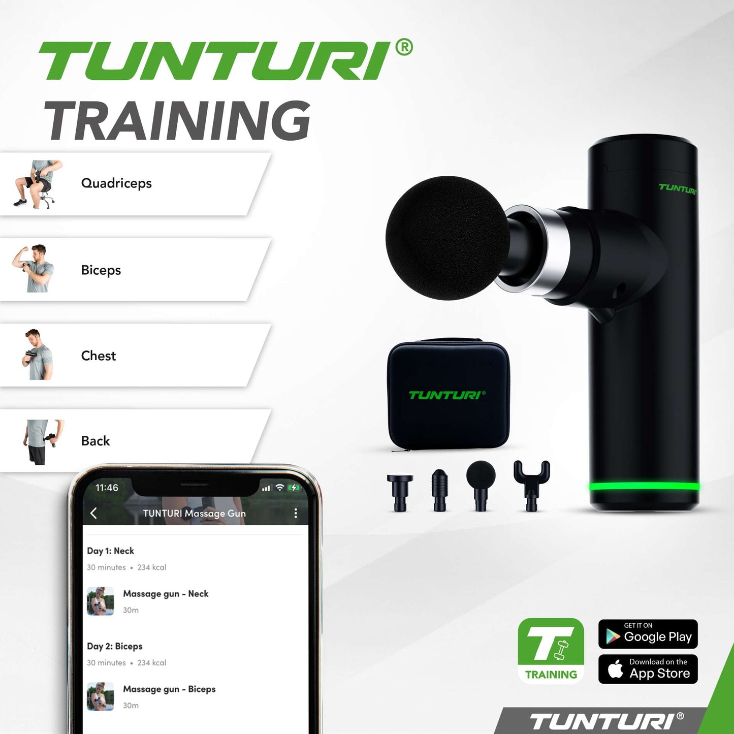 Tunturi- MG30- Massage Gun Mini